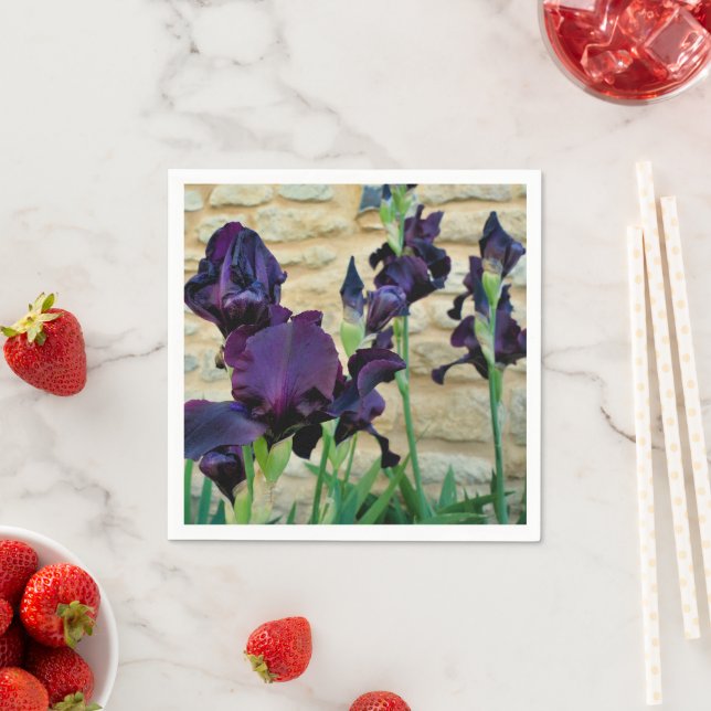 Bearded Iris Paper Napkins (Insitu)