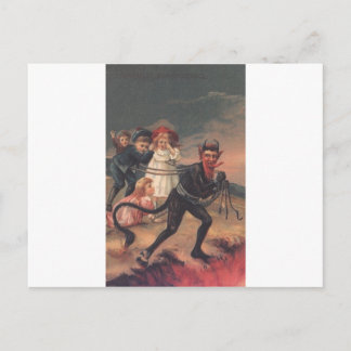 Bearded Krampus Postcard