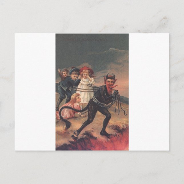 Bearded Krampus Postcard (Front)