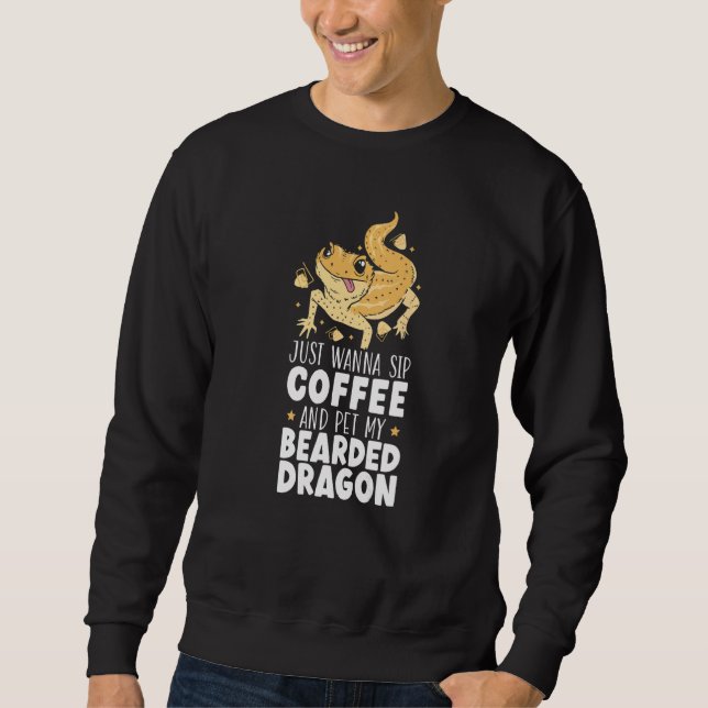 Bearded Lizard Reptile Bearded Dragon   Sweatshirt (Front)
