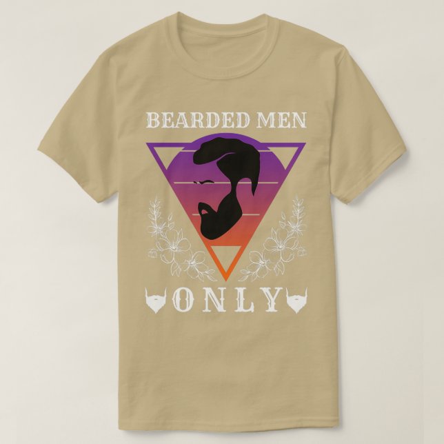 Bearded Men Only Classic TShirt (Design Front)