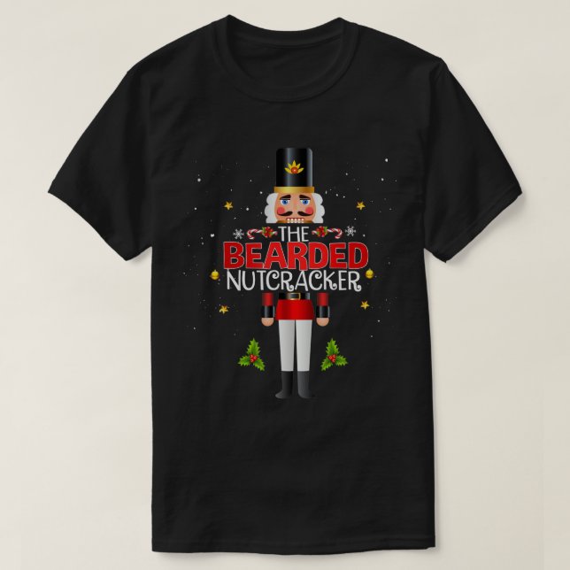 Bearded Nutcracker Group Matching Family Christmas T-Shirt (Design Front)