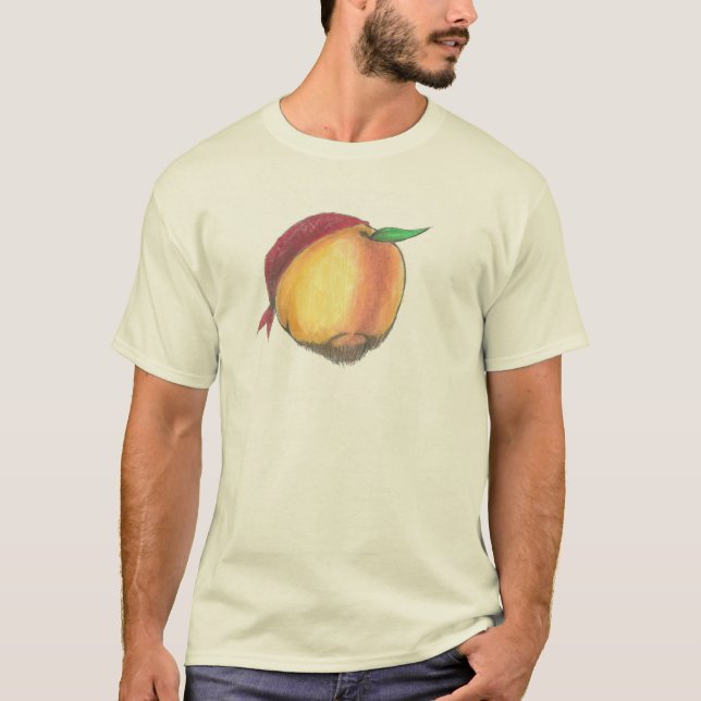 Bearded Peach T-Shirt (Front)