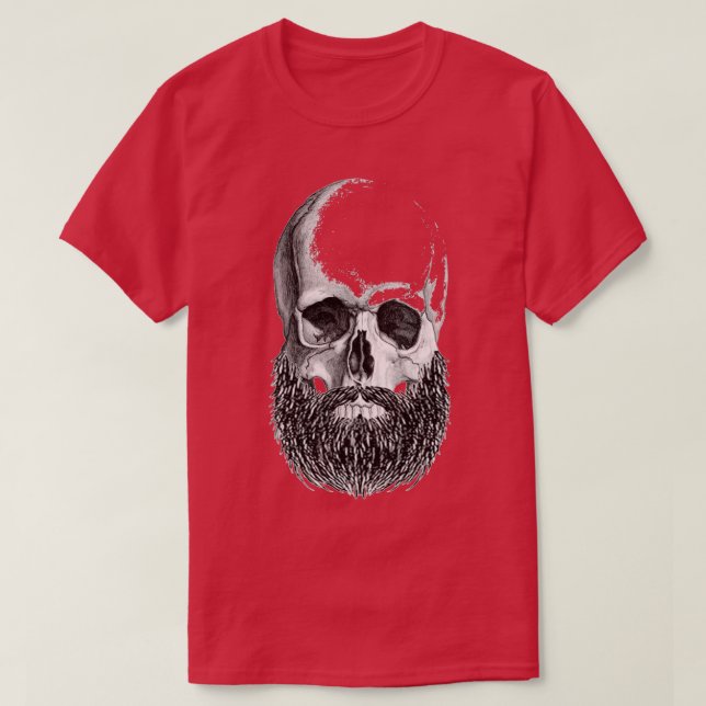 bearded skull 7 T-Shirt (Design Front)