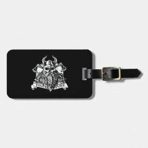 Bearded Viking Warrior Luggage Tag