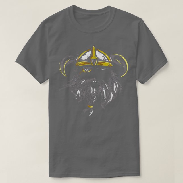 Bearded Vikings Cool Rangar Design T-Shirt (Design Front)