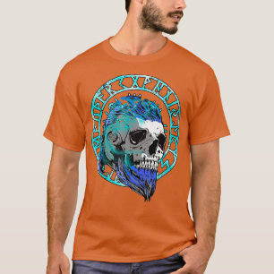 Bearded Vikings Thunder Skull Strong Viking Fans T-Shirt