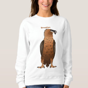 Bearded Vulture cartoon illustration  Sweatshirt