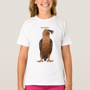 Bearded Vulture cartoon illustration T-Shirt