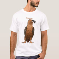 Bearded Vulture cartoon illustration