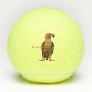 Bearded Vulture cartoon illustration Tennis Balls