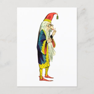 Bearded wizard postcard