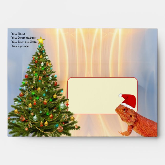 Beardie-Claus Christmas Envelope (Front)