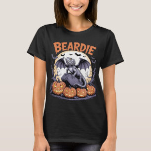Beardie Halloween Moon Scene T-Shirt