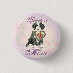Beardie Heart Mum 3 Cm Round Badge