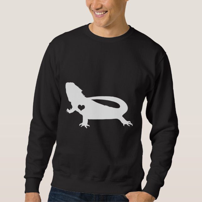 Beardie I Love My Bearded Dragon Sweatshirt (Front)