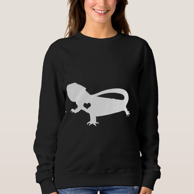 Beardie I Love My Bearded Dragon Sweatshirt (Front)