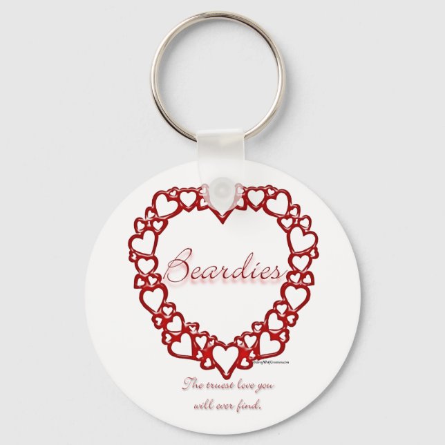 Beardie True Love - Keychain (Front)