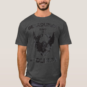 Beardliness is Next to Godliness Distressed Beard T-Shirt