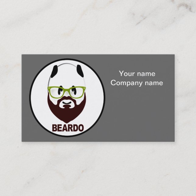 Beardo panda business card (Front)
