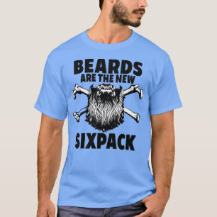 Beards Are The New Sixpack Vintage Bearded Skeleto T-Shirt