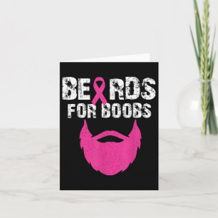 Beards For S Breast Cancer Awareness Tee Card
