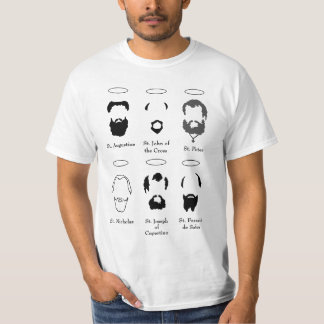 Beards of the Saints version 2 mens t shirt