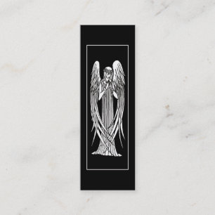 Beardsley Angel Art Nouveau Bookmark Mini Business Card