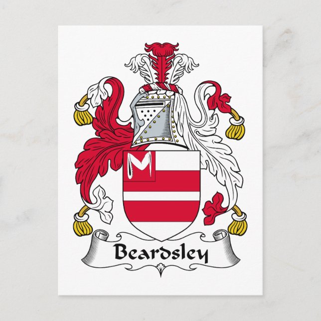 Beardsley Family Crest Postcard (Front)