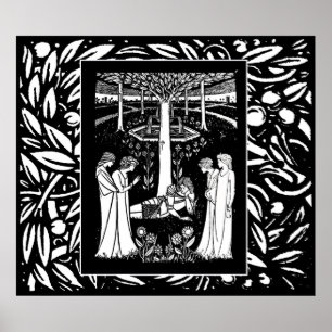 Beardsley Lancelot & Queens Poster