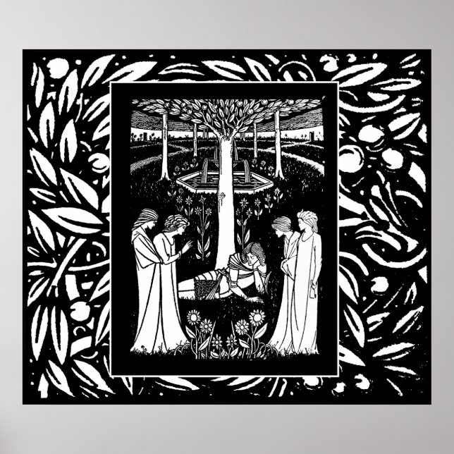 Beardsley Lancelot & Queens Poster (Front)