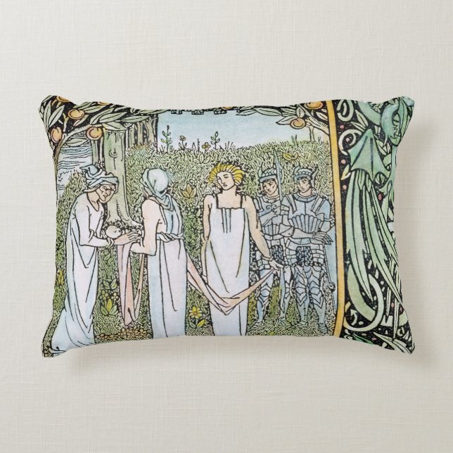 Beardsley: Morte D'Arthur Decorative Cushion (Front)