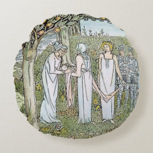 Beardsley: Morte D'Arthur Round Cushion