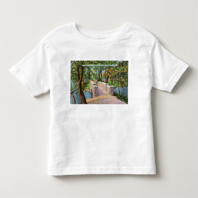 Beardsley Park View of the Stone Bridge Toddler T-Shirt (Front)