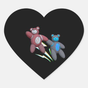 BearFlash(1) Heart Sticker