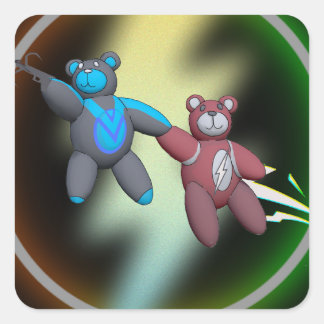 Bearflash(2) Square Sticker