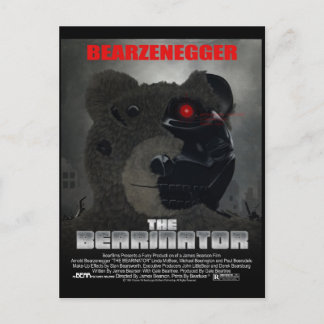 BEARINATOR Movie Poster Style Postcard