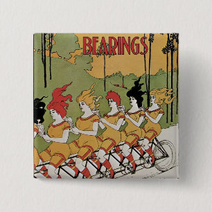 Bearings Bicycle Poster 15 Cm Square Badge