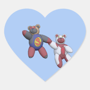 BearKon Heart Sticker