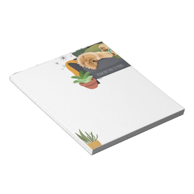 BEARLY AWAKE - Chow notepads (Angled)