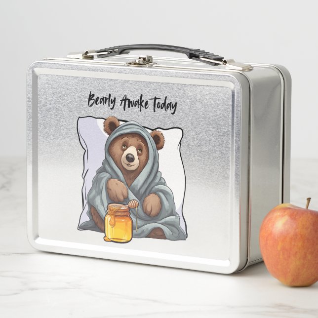 Bearly Awake Today Metal Lunch Box (In Situ)