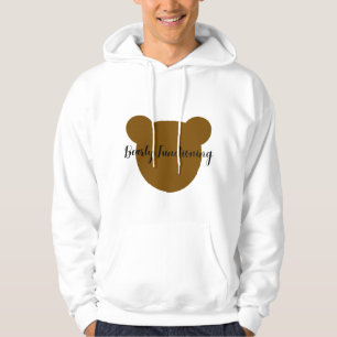 Bearly Functioning Funny Men's Hoodie Cute Bear