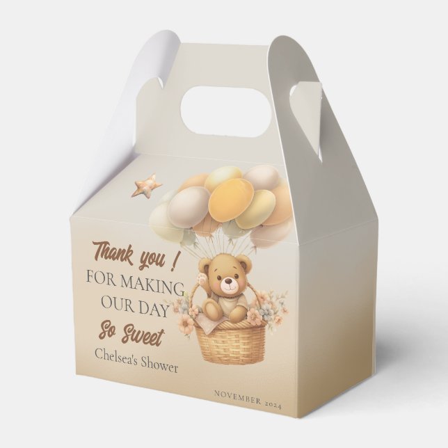 Bearly Wait Baby Shower Favour Box (Front Side)