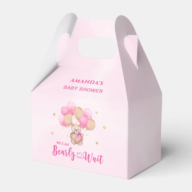 Bearly Wait Baby Shower Favour Box (Front Side)