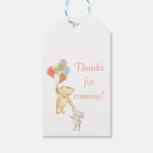 "Bearly Wait" Baby Shower Favour Tags