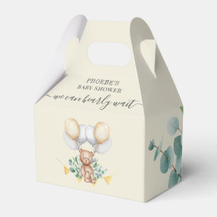 Bearly Wait Baby Shower Woodland Bear Animal Favour Box