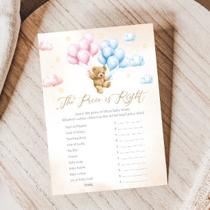 Bearly Wait Bear Gender Reveal Price is Right Game