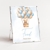 Bearly Wait Blue Hot Air Balloon Baby Shower Food