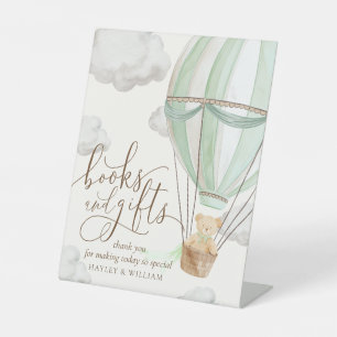 Bearly Wait Books and Gifts Baby Shower Pedestal Sign
