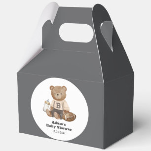 Bearly Wait Football Sport Boy Baby Shower  Favour Box